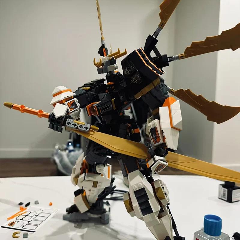 Modelo Robô Robótico Titan Montagem Blocos de Construção Ninja Crianças Hobby Criativo Coleção Decoração Gabinete display 71821