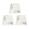 3pcs Clear Stamps  Interesting  Reusable  Material Transparent Appearance Embossing Scr