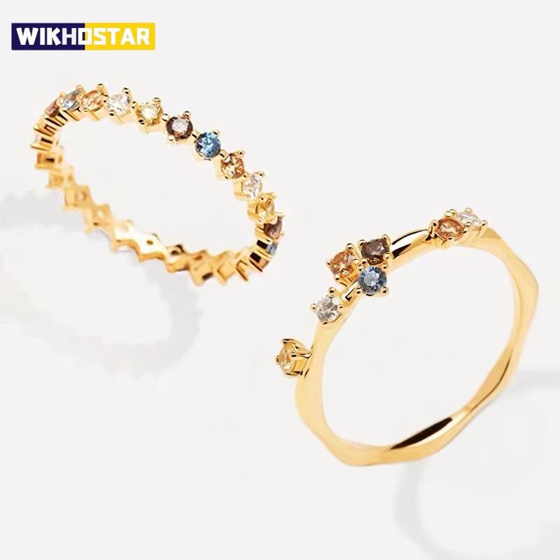 Fashion 925 Sterling Silver Simple Style Ring Charm Quality Finger Ring Exquisite Accessories Birthday Party Gift
