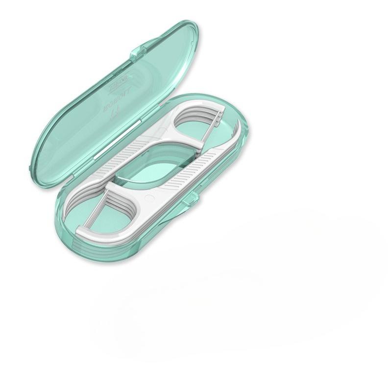 1 Box-10pcs Portable Dental Floss Toothpick Box Disposable Toothpick Stick Household Toothpick Storage Box Oral Care Flosser