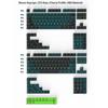 Cherry Profile 253 Keys Toxic Keycap Set Double Shot ABS Keycaps for Gateron MX Switches Mechanical Gamer Keyboard
