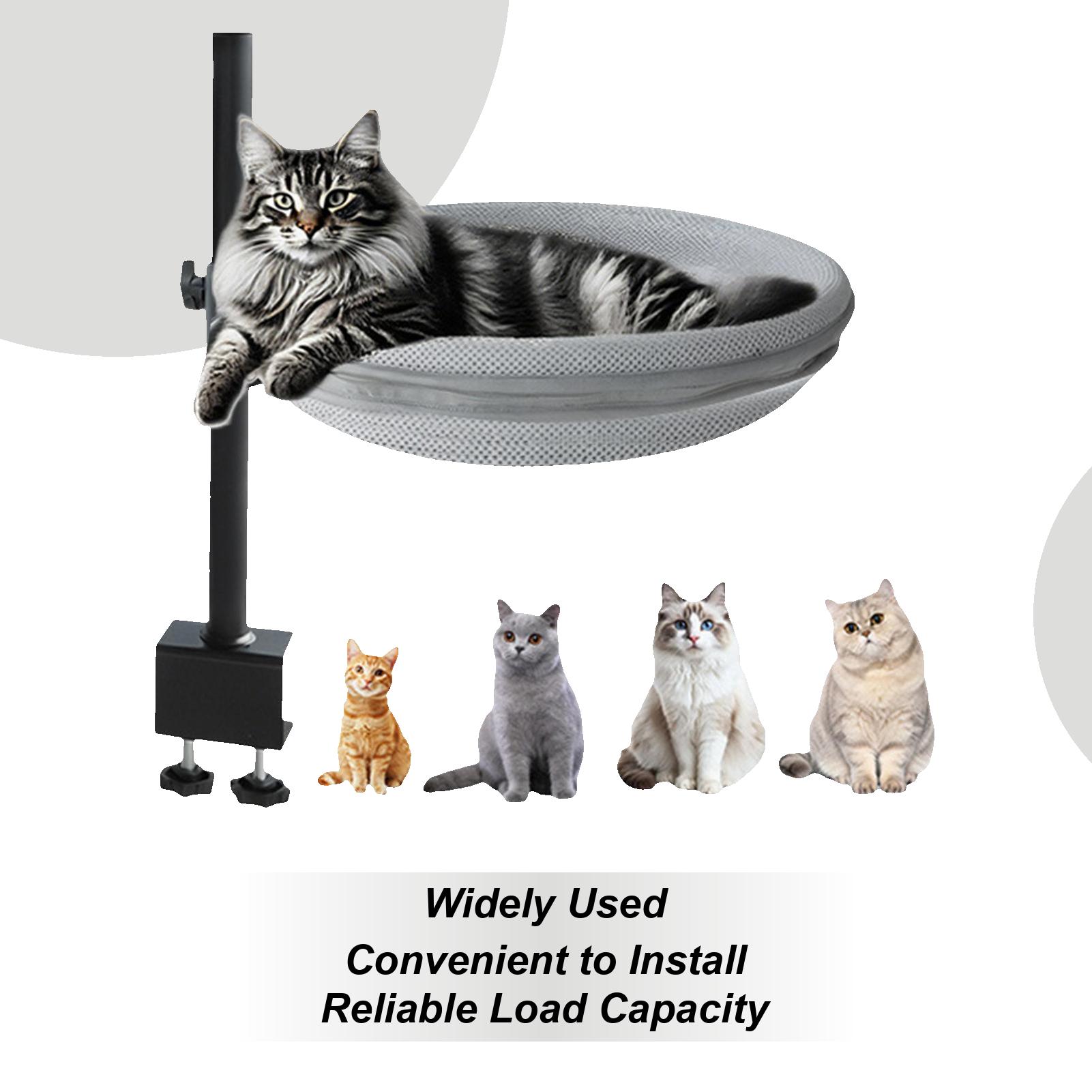 

Cat Desk Bed 360 Rotating Pet Hammock detachable comfortable soft pet bed Table Mount for game table kitchen countertop desk China Mainland