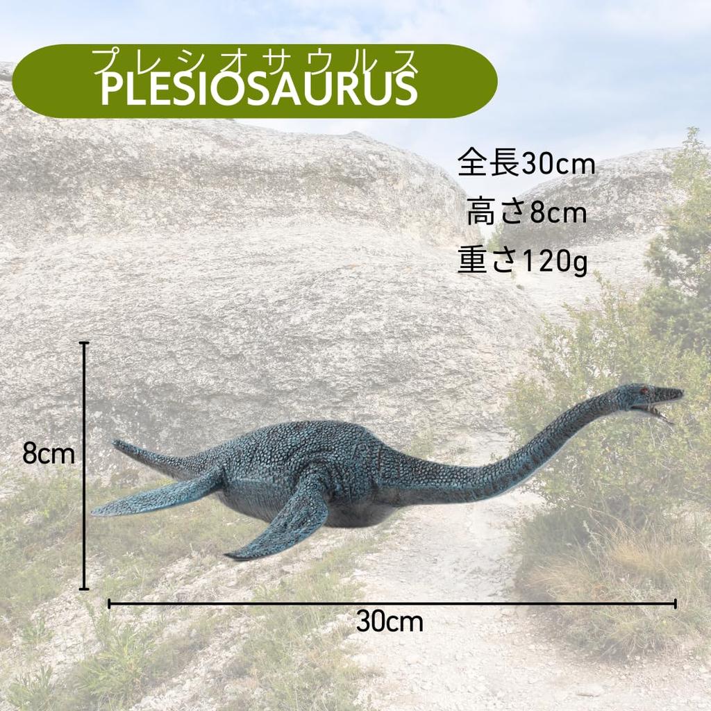 So Dinosaur Made of Suitable for Ages 6 and Up I'm Happy! Large, Realistic, Extra-large Figure/model PVC, (Plesiosaurus)
