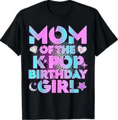 Maglietta Coordinata Famiglia Mamma della Ragazza del Compleanno K-Pop