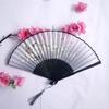 Vintage Bamboo Silk Women's Folding Fan - Portable Dance Gift