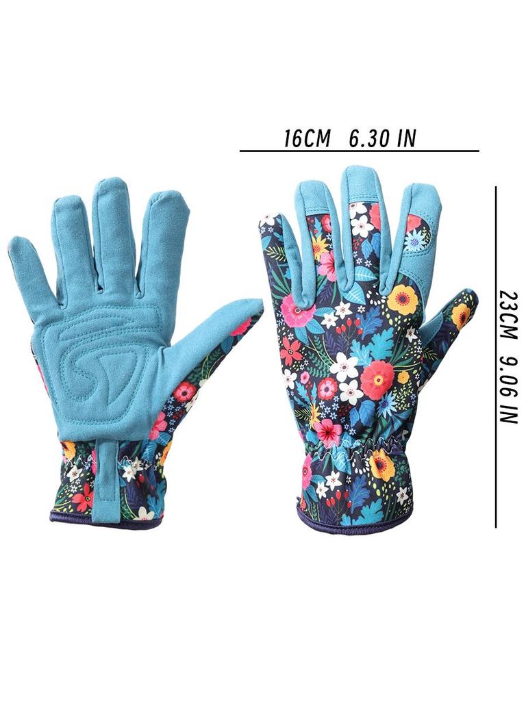 Womens Gardening Weeding Working Gloves Leather Garden Glove For Women Thorn Proof No Stab For Digging Planting Pruning