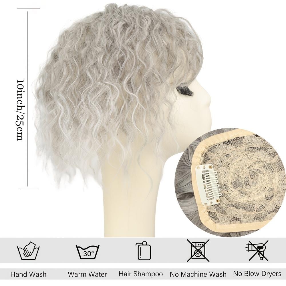 The Water Wave Top Hair And Bangs Add Volume for Women, Making Thinning Hair Less Visible with -Looking Clips That Seamlessly Blend for Everyday Use