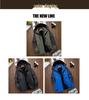 Men's Windproof Waterproof Down Jacket - Velvet-Lined and Insulated Cotton Winter Coat for Cold Protection.