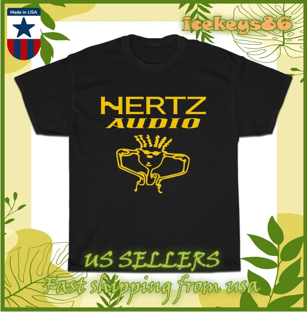 

New Hertz Car Audio Logo Men s T-shirt American Size S-5XL T-shirt 4XL