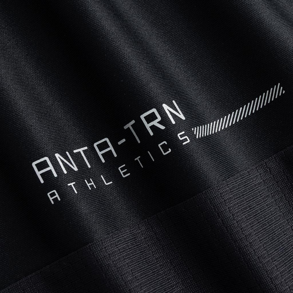 Anta Training Short Sleeve Knit Shirt Summer T-Shirt Men Tops Basic-Black 952627101-5