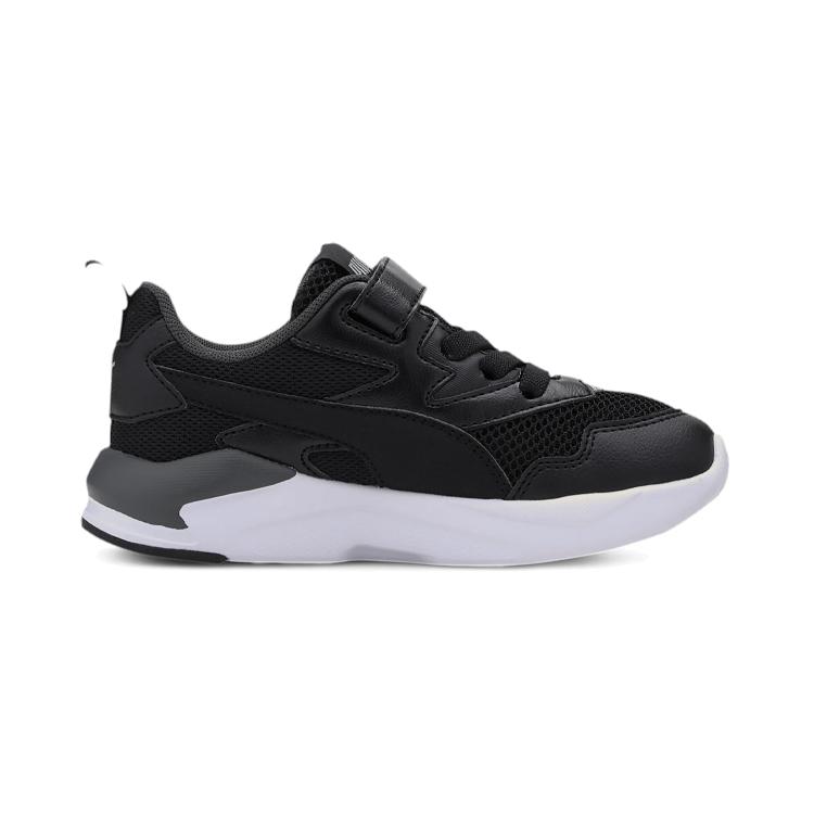 Puma X RAY Round Tip Kids Lifestyle Shoes White Black Children Aged 3 7 Years Old 374395-01