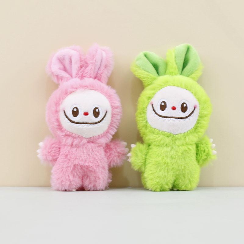 Adorable Long-haired Plush Bunny Keychain Lovable Rabbit Blind Box Collectible