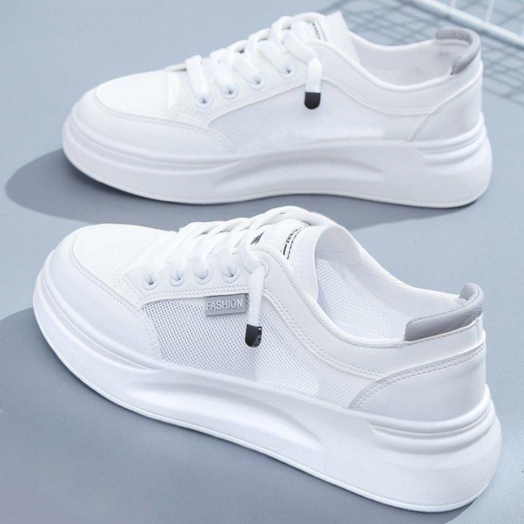 Mesh Little White Shoes Women's Breathable Summer Mesh Shoes 2025 New Popular Female Students Korean Version Versatile Thin Board Shoes Women