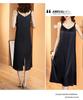 Women's Plus Size V-Neck Silk Satin Lace Camisole Dress – Sleeveless, Loose Fit for Spring & Summer Wear