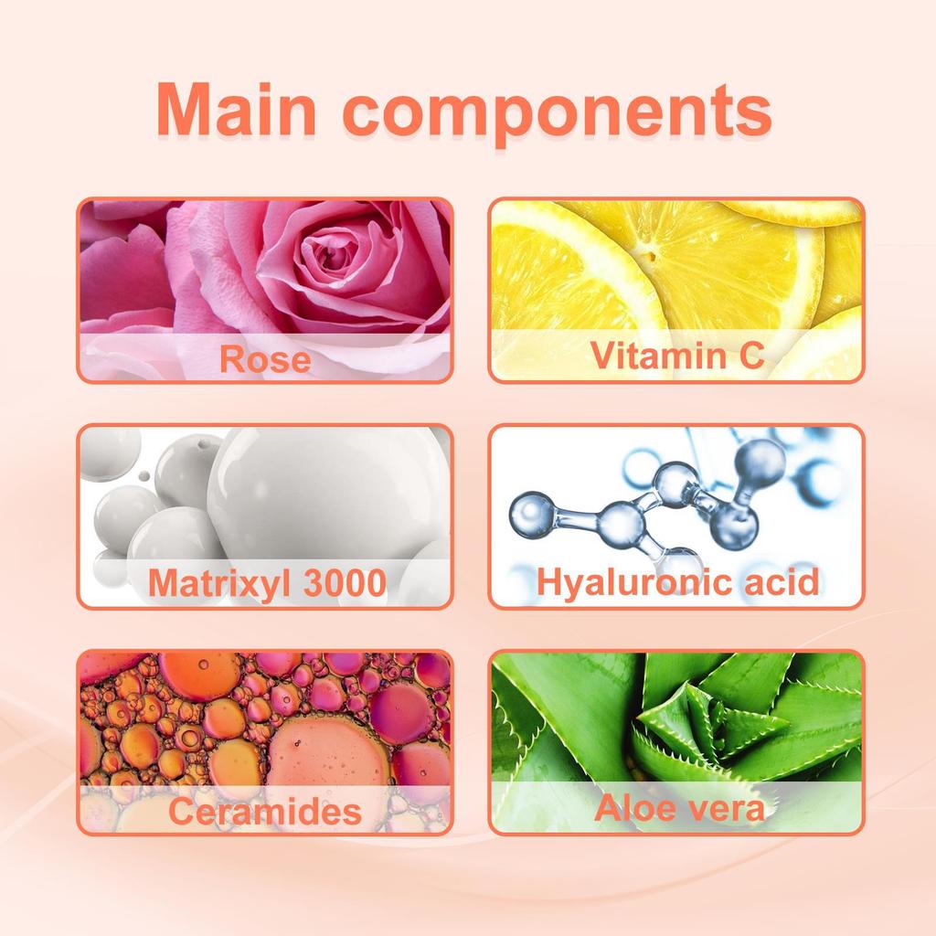 EELHOE Rose Oil VC Moisturizing Essence Face Firming Hydration Anti-Wrinkles Aging Wrinkles Headlines