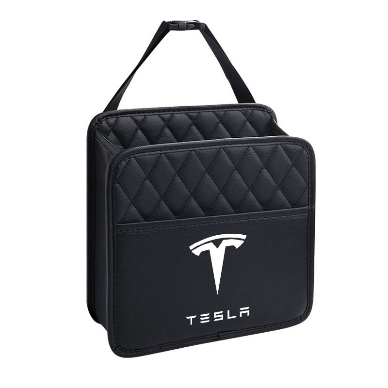 Car Backseat Storage Box Back Seat Organizer Hanging Storage Bag For Tesla Model 3 Model S Model X Model Y Roadster Bonina Coil
