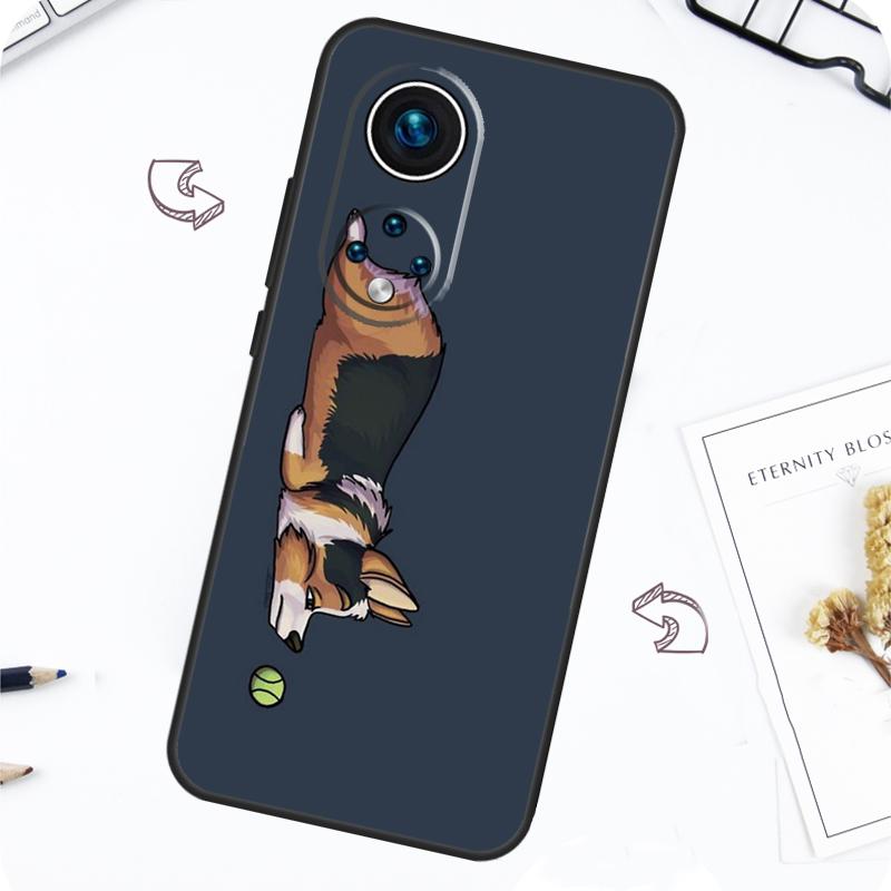 Corgi and Bubble Tea Case For Honor Magic 7 Pro 5 6 Lite Honor 200 Pro 50 70 90 X8b X9a X8a X8 X9 X9c X9b Cover