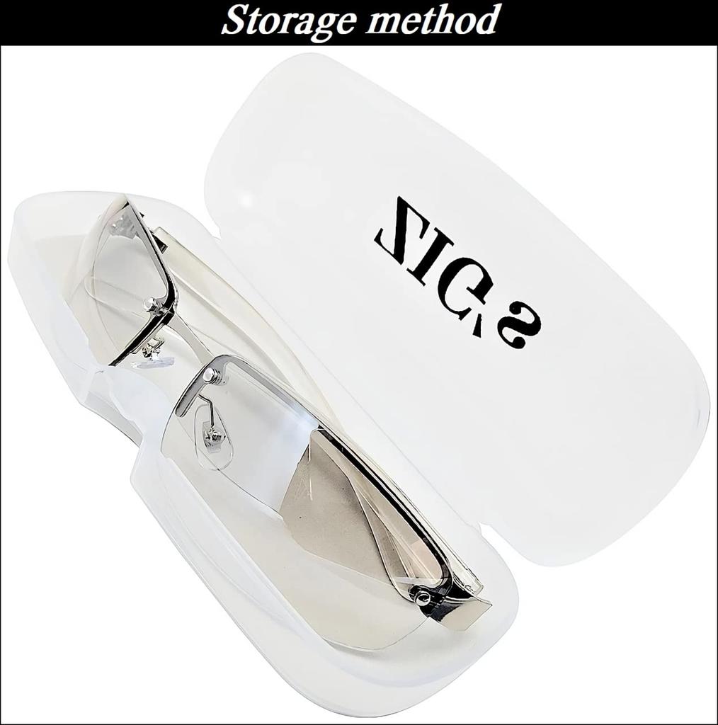 [ZIG's] Sunglasses for Men and Women, Suitable for All Seasons, Day and Night Use, Driving, Light Color, Light Brown, Half-Mirror, Clear, UV400 UV