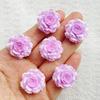 10pcs New Resin 3D Cartoon Colorful Rose Blossoms Resin Flatback Stone Scrapbook Wedding DIY Decor Crafts Jewelry Accessories