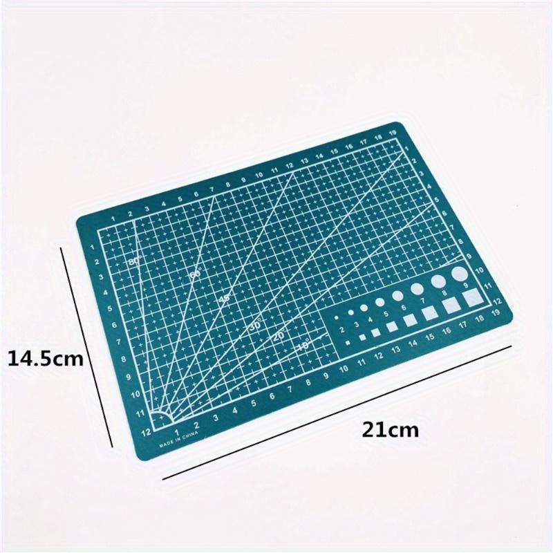 1pc A5 Self-Healing Cutting Mat 1-Pack - Double-Sided Plastic Craft Board with Grid for Sewing, Scrapbooking & Fabric