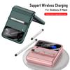 Magnetisches Scharnier-Etui mit Stift für Samsung Galaxy Z Flip 4 5g Hülle Kamera-Bildschirm-Schutzfolienabdeckung für Samsung Z Flip4 Hülle