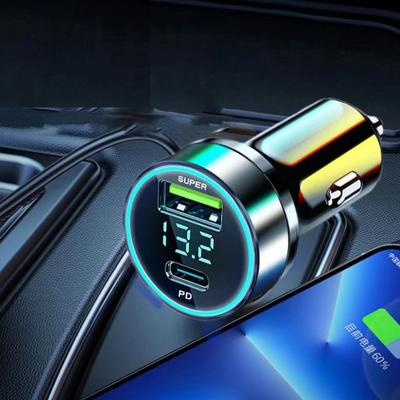 120W Car Phone Charger PD 20W Type C Adapter In Car   For Mobile Phone Car Charger