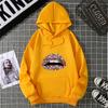 Fashion Lips Print Women Hooded Sweatshirt Casual Long Sleeve O Neck Loose Women Ladies Hooded Tops Clothes