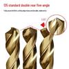 50-Piece High-Speed Steel Twist Drill Bit Set: 1mm-6mm, 0.1mm Interval, Straight Shank for Electric Drills