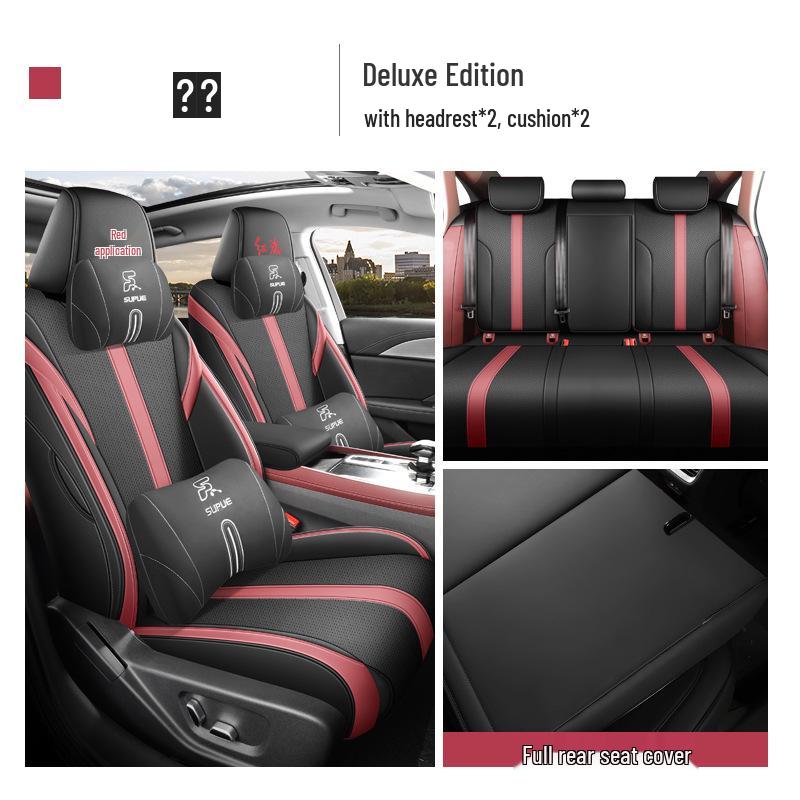 Hongqi H5 Universal Full Leather Car Seat Cushion for All Seasons, New Model, Five-Seat Compatible