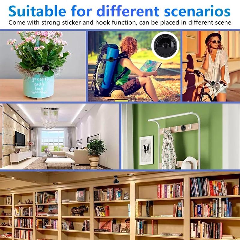 Telecamera IP wireless con visione notturna a infrarossi 1080P, senza angoli morti, con batterie V380 Pro 200W, videosorveglianza domestica