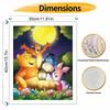 Disney Winnie the Pooh Characters Oil Painting Art Set Home Wall Decor Handmade Gift for Art Enthusiasts