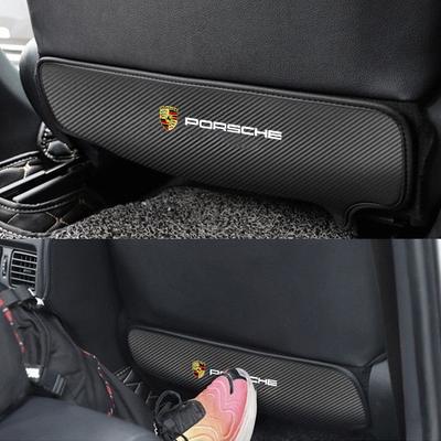 1PC Universal New Car Back Protector Cover Seat Back Anti-Kick Cushion Pad for Cayenne Panamera Macan 911 718 Cayman 918