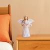 Angel Figurine Luxury Decorative Statuette Collectible Resin Sculpture for Living Room Bedroom Tabletop Decoration