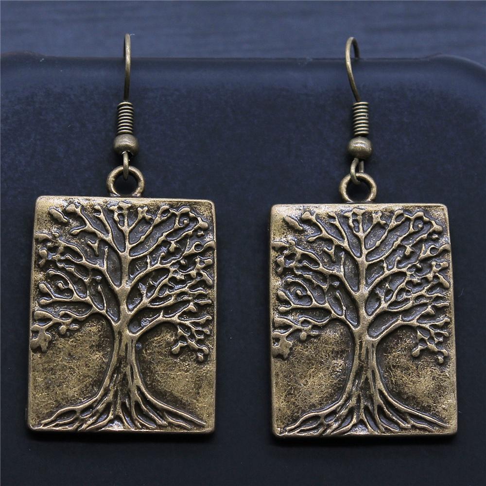 Tree Earring Women Drop Earrings Round Tree Dangle Earrings Women Fashion Jewelry Gift For Women