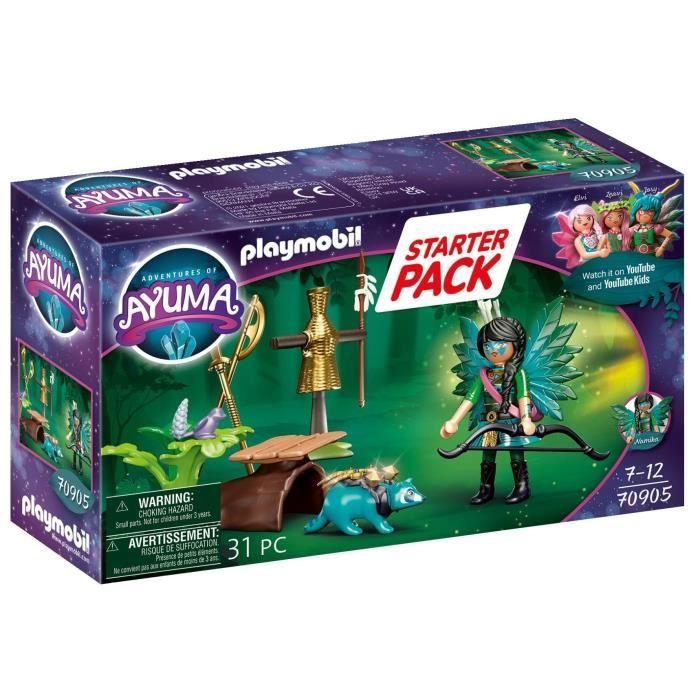 PLAYMOBIL - 70905 - AYUMA - Starter Pack - Knight Fairy Avec Raton Laveur