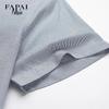 FAPAI Men's Houndstooth Business Anti-Wrinkle Short Sleeve Shirt