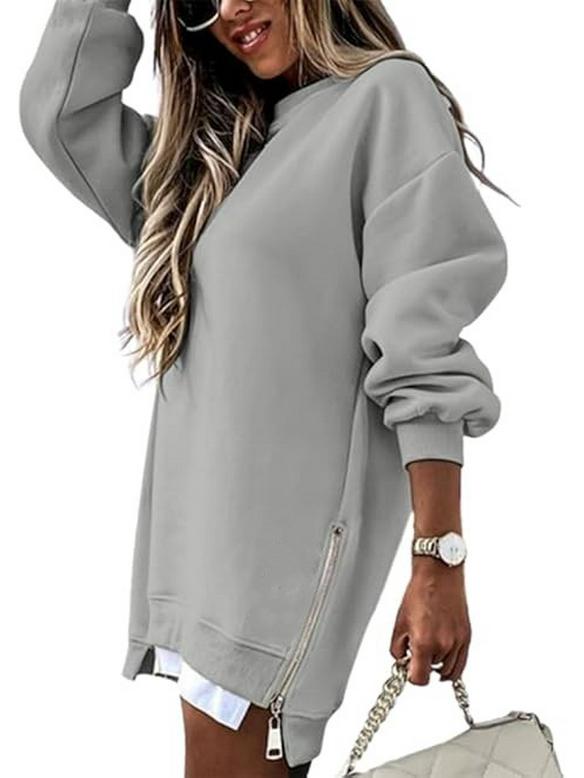 

Женский осенне-зимний свитшот пэчворк с боковой молнией M