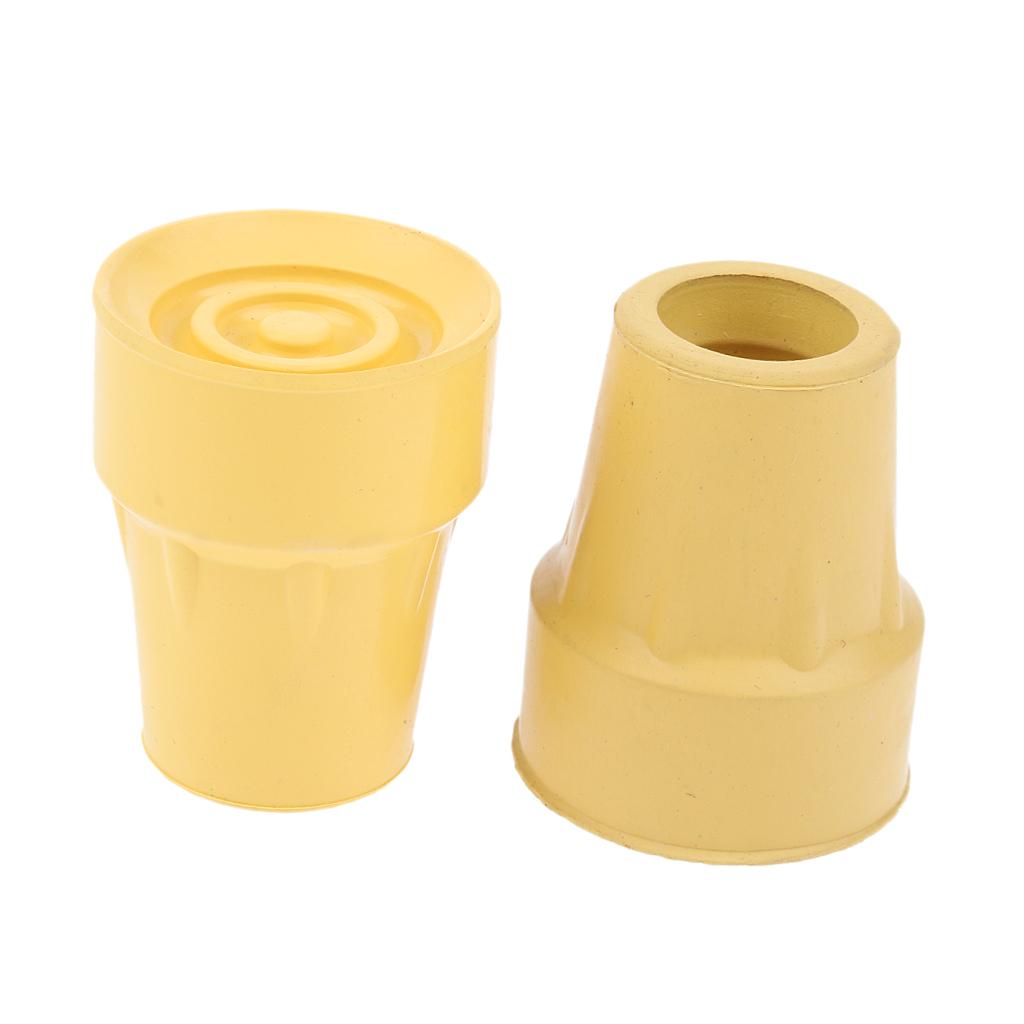 4 Pieces Anti skid Crutch Ferrules Rubber Ends Cane Walking Stick Tips 22mm