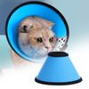 Pet Circle Solid Color Anti-licking Plastic Recovery Wound Protective Collar for Cat