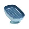 Storage Soap Box Silicone Suction Cup Soap Rack Suction Cup Soap Dish with Drain Hole for Bathroom Kitchen Organization