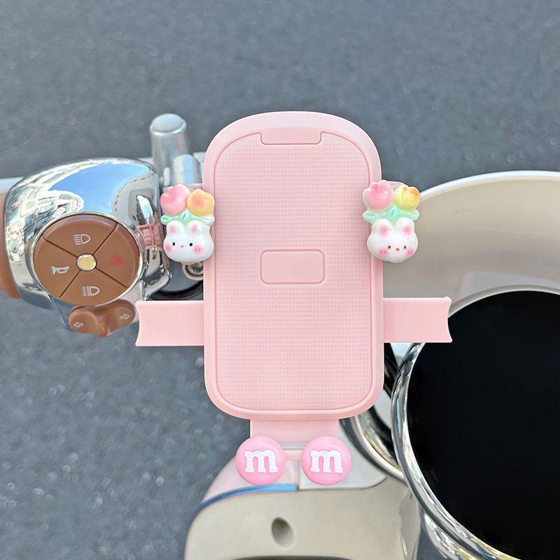 Porta telefono per auto elettrica con cartone animato carino: Supporto Universale a Sgancio Rapido, Antiurto per Navigazione su Bici e Motociclette