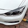 1 Pair Headlight Eye Lid Cover For BMW F30 2013-2018 Gloss ABS Headlight Eyebrow Eyelid Decoration Styling Sticker Carbon Fiber