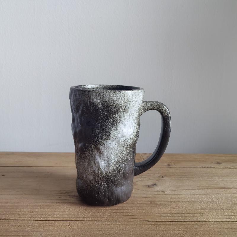 Large Capacity Ceramic Cup Large Creative Kiln Change Supply Water Cup Retro Coffee Cup