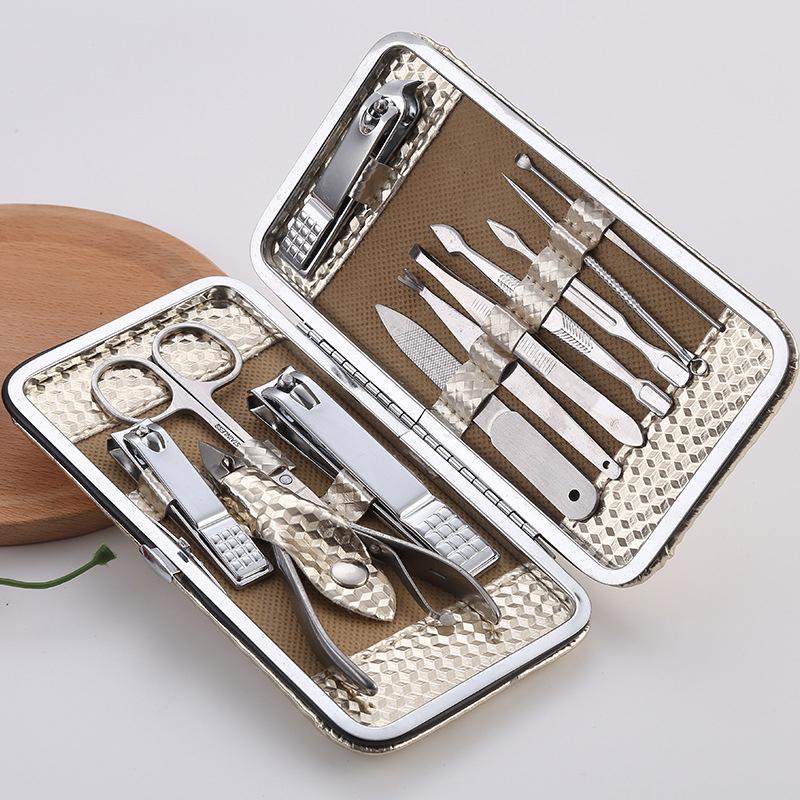 

Nail Clipper Set 12 Piece Set Nail Clipper Beauty Manicure Tool Set Nail Clipper Gift Set Golden Hand Foot Care Tools Pedicure