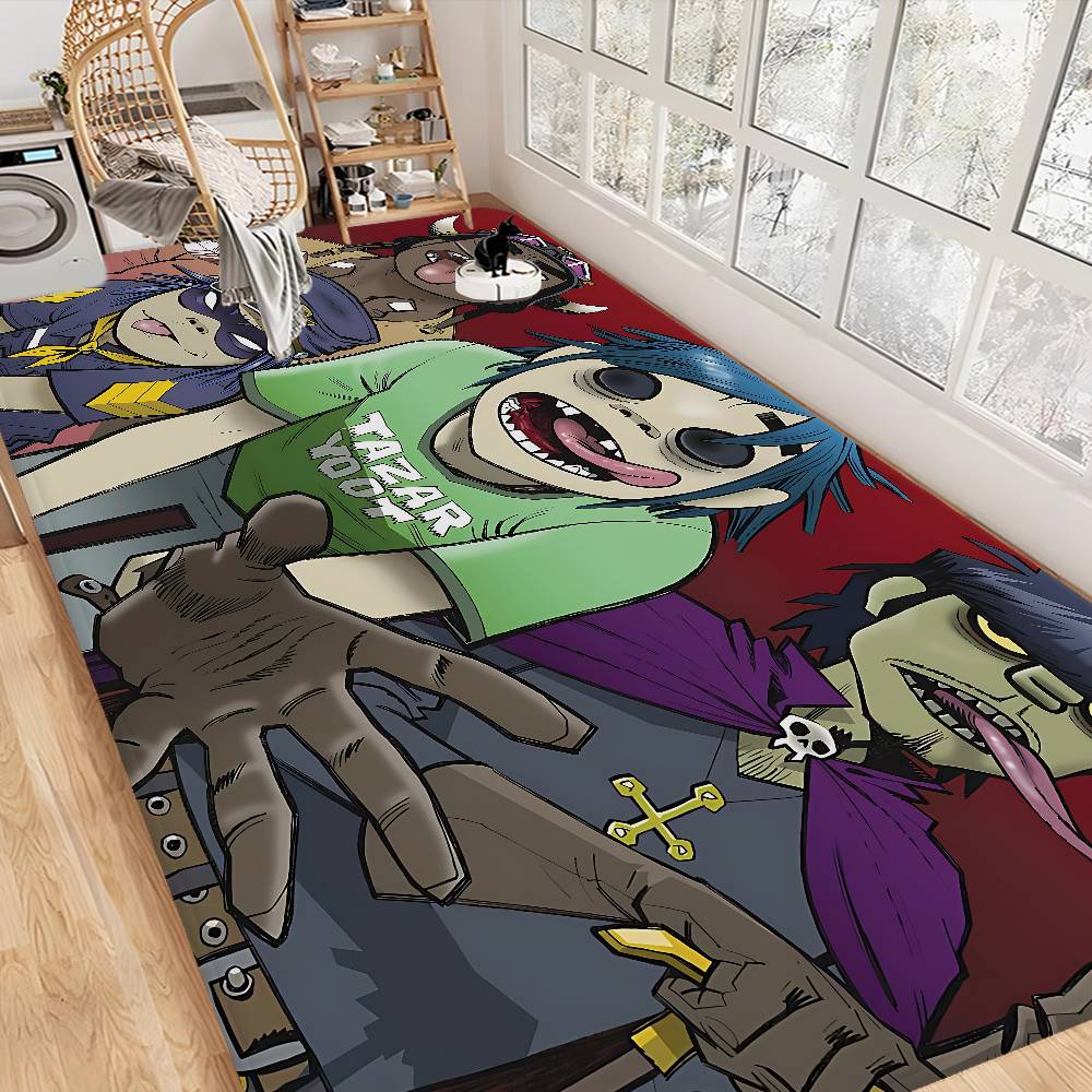 Music Cool Band G-gorillaz Door Mat Washable Non-Slip Living Room Sofa Chairs Area Mat Kitchen Doormat Area Rug