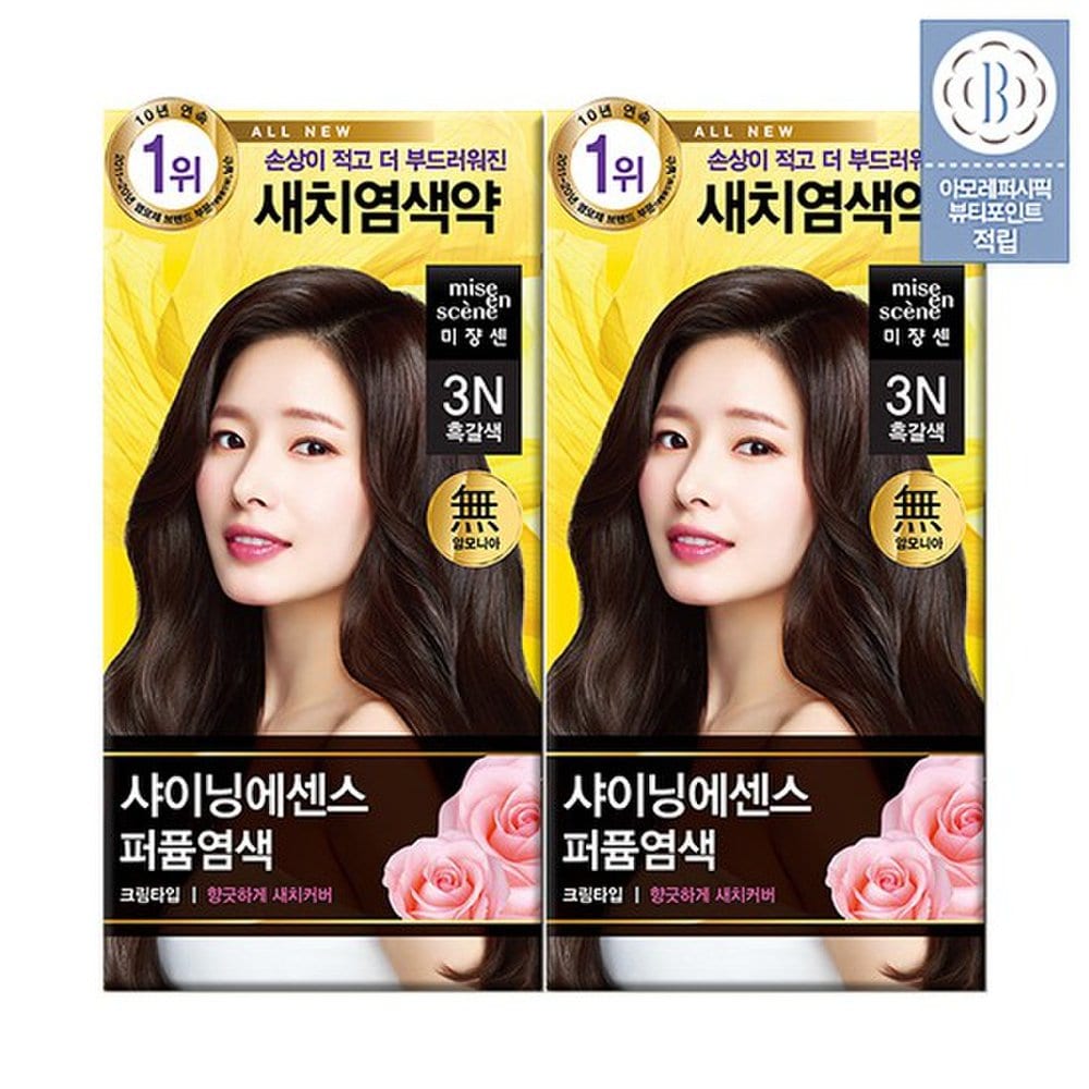 

mise en scène shining essence perfume dye 2 7O Orange Brown X2