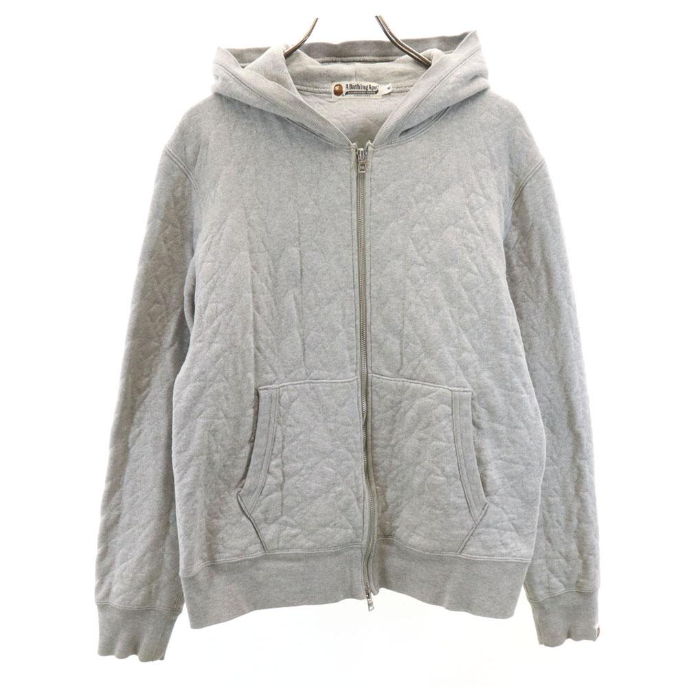 

A BATHING APE made in Japan star pattern Long sleeve sweat Zip hoodie Men s Used