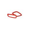 For Jeep Renegade 2015-2023 Glossy Red Dashboard L&R AC Air Outlet Vent Trim 2pc