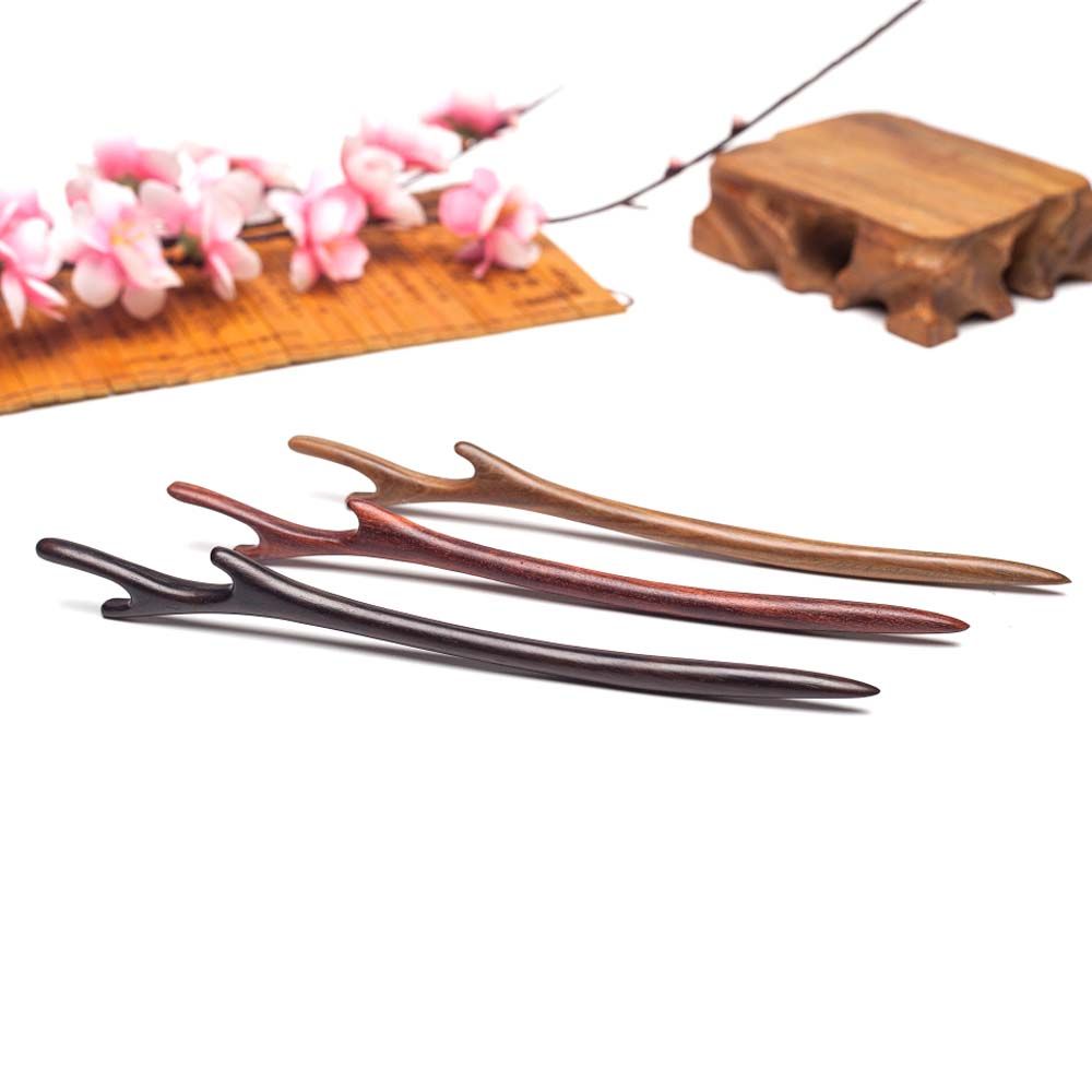 

Vintage Retro Gift Antler Wood Women Hairpin Hair Accessories Headwear Hair Clasp