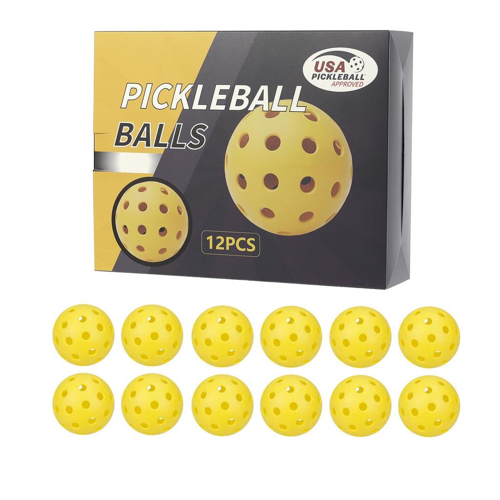 74mm Luminous Pickleball, 40-Hole Rotational & Injection Molded